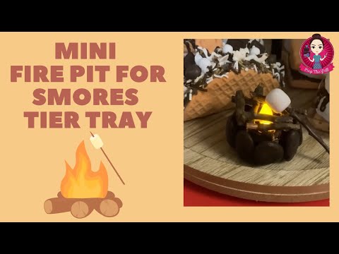 Let’s make a mini fire pit prop with Dollar Tree supplies! #smores #propfirepit #peepthisyall