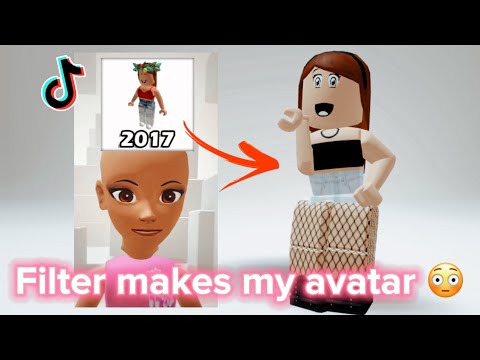 Tiktok filter makes my ROBLOX avatar 😳😱🤩