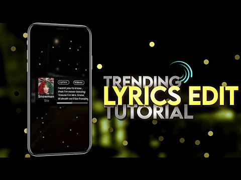 Instagram Trending Lyrics Edit Tutorial #alightmotion #spotify