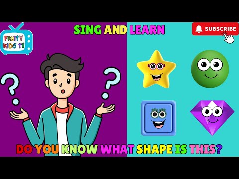 Shapes Song for Kids, Do You Know What Shape is This? 🔻🔵 Fun Shape Challenge for Kids! #shapes