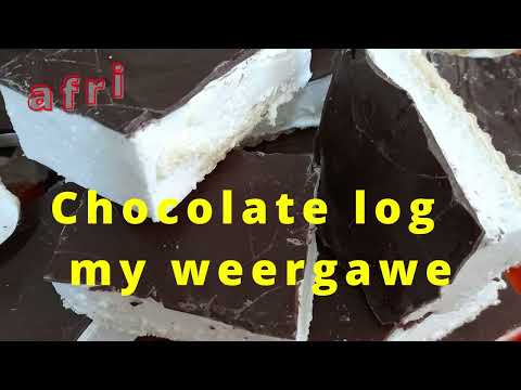 Chocolate log my weergawe #afrikaanseresepte