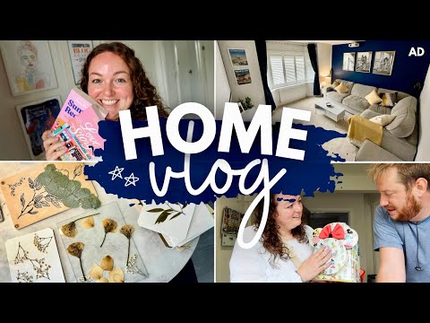 HOME VLOG! 🏡 redecorating the lounge (before & after), books chat, skincare & running errands 🧺 AD