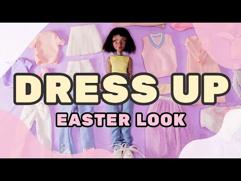 BJD Dress up Easter Inspired doll look  | Teeny Tinkers Juni