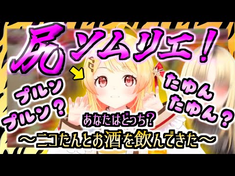 【晩酌】飲み会でニコたんのお尻を触り、尻ソムリエとして評価する音乃瀬奏【音乃瀬奏/虎金妃笑虎/ホロライブ切り抜き】