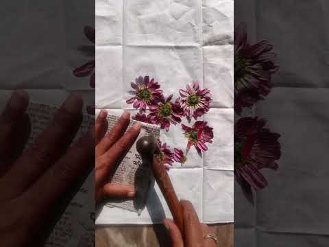 Diy live flower stamp painting #easy#diy#asmrsounds