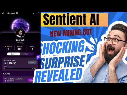 New Testnet AIRDROP Mining ⛏️ Bot Launch 🚨👉 Sentient AI 🔥Join FAST ⏩ For Mining ⛏️ Sentient AI Mine