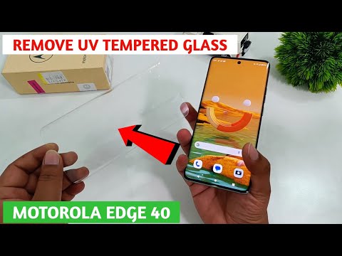 How To Remove UV Tempered Glass From Motorola Edge 40 l Motorola Edge 40 Removing UV Glass