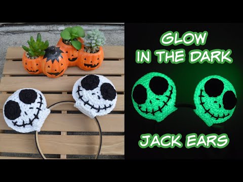 Crochet Jack Skellington Ears 🎃 | Nightmare Before Christmas | Tutorial