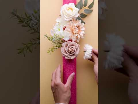 Turning pool noodles into the perfect wedding florals 🌸