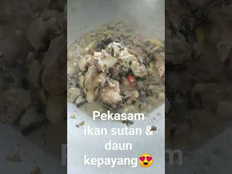 Pekasam ikan sutan & daun kepayang😍