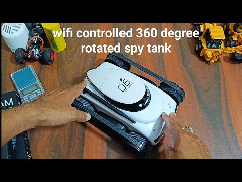 wifi controlled 360 degree surveillance tank | 2 mp wifi controlled spy surveillance tank