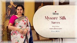 Flat 7% Discount  For All Our Mysore Silk  Sarees By Shrus Price @ ₹7,499/- | 28-Dec'24