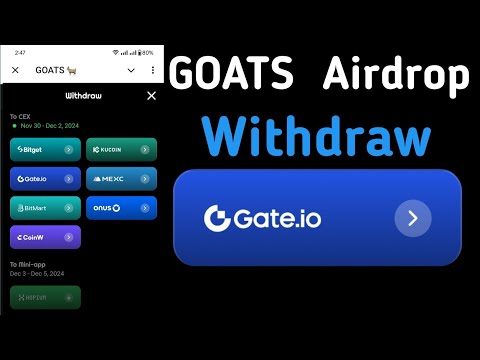 GOATS Withdrawal | Goats Withdraw GATE.OI | Goats Withdraw Korbo Kivabe | Goats Withdraw GATE.OI