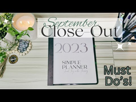 September's Close Out Tips for a Smooth Journey #planwithme  #financialfreedom #budgetcloseout #how