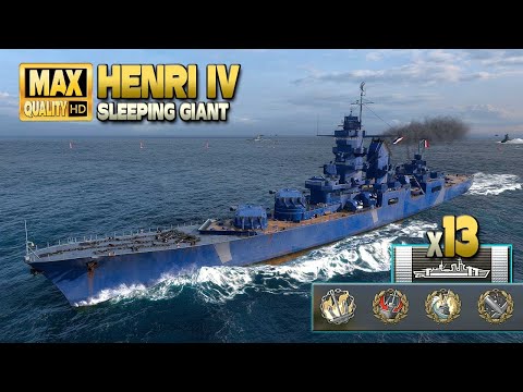 Cruiser "Henri IV": MVP on map Sleeping Giant - World of Warships