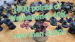 Orks are the BEST army for Warhammer 40K - 1000 points for less than $300!!!