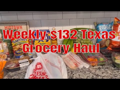 $132 Weekly Texas Grocery Haul / Weekly HEB Grocery Haul / Grocery Haul April 2023