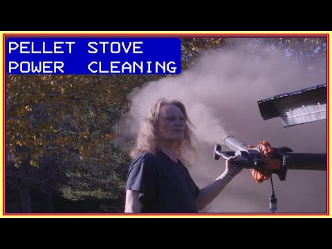 Wood Pellet Stove Deep Clean Using a Leaf Blower (Get Maximum Heat!)