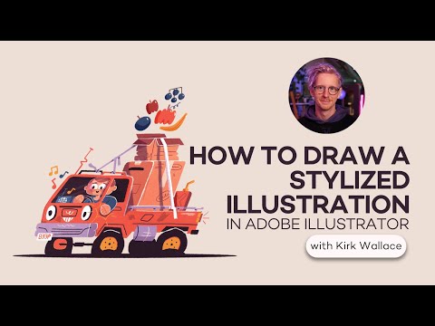 How to draw a stylized illustration in Adobe Illustrator, with Kirk Wallace aka Bone Haus