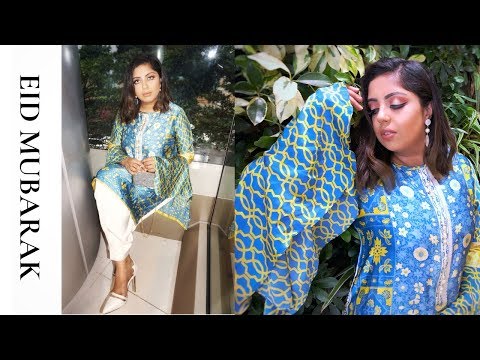 EID MAKE UP LOOK 2019 & OUTFIT #Eid2019