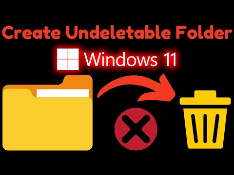 How to Create Undeletable Folder Windows 11 | Make Undeletable Folder Windows Computer 2024