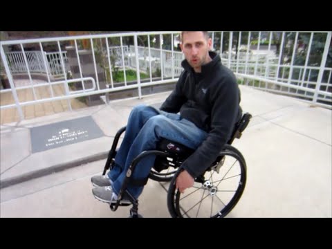 Practicing Wheelchair Wheelies