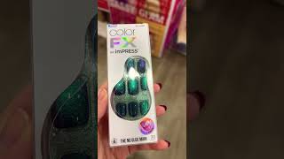 These are on Sale at Walmart 💙 #pressonails #walmartfinds #impress #socool #iridescent #nails #wow