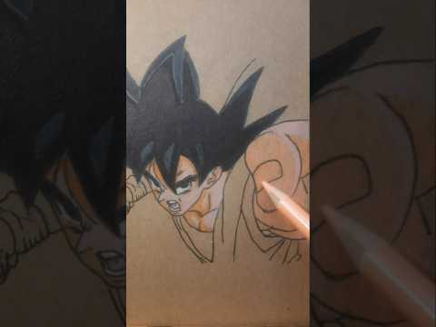 Goku Drawing Part 2 Dragon Ball #shorts #goku #dragonball #animedrawing #anime #dragonballz #vegeta