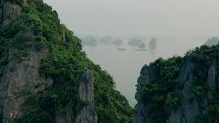 Copyright Free Video No Copyright Video - mountainous islands of Ha Long Bay Vietnam HD Nature Water