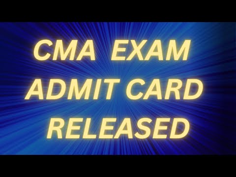 CMA Exam Admit Card Dec 2023 Attempt is OUT #Cma #icmai #livestream #live #viral #share #cmaupdate