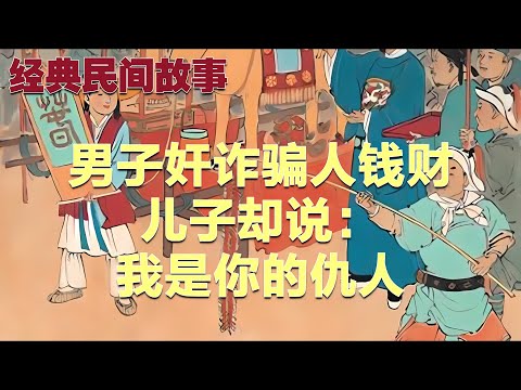 民间故事：男子奸诈骗人钱财，儿子却说：我是你的仇人#故事