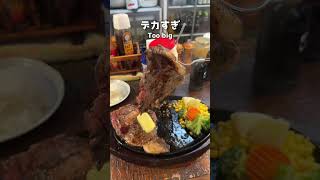 【豪快】肉好き必見！1ポンドステーキがやばかった【坂戸市】#shorts