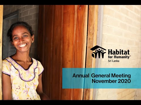 Habitat Sri Lanka AGM - Board Video - November 2020