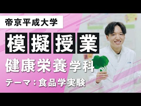 【帝京平成大学】模擬授業動画 健康メディカル学部 健康栄養学科