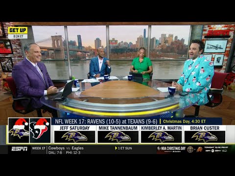 GET UP | "Lamar will prove all his doubters wrong" - 100% of ESPN crew picks Ravens to beat Texans