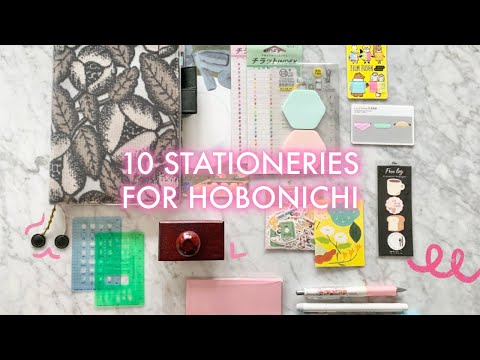 TOP 10 STATIONERIES you need for your HOBONICHI PLANNER.