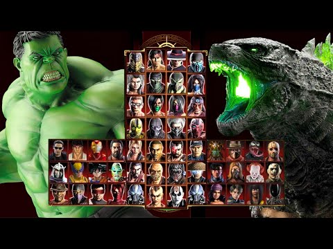 Mortal Kombat 9 - HULK & GODZILLA - Expert Tag Ladder - Gameplay @(1080p) - 60ᶠᵖˢ ✔