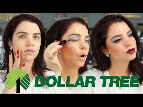 FULL FACE OF DOLLAR TREE MAKEUP | DOLLAR STORE MAKEUP CHALLENGE