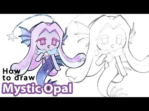 How to draw Mystic Opal Cookie | How to draw a Mermaid