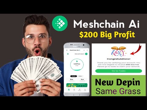 Meshchain airdrop mining | new Depin meshchain Ai airdrop | meshchain Ai full guide🔥