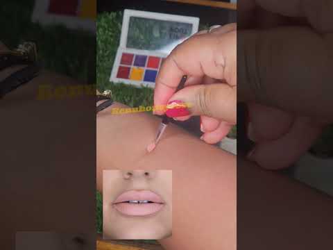 Day 9/lipstick shades mixing challenge/#renuhoneyrose #shortvideo #lipstickshade l