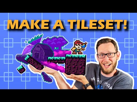 How I Made My First Tile Set for a Platformer Game!