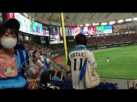 2023.6.2ファイターズ1－9応援歌とサブマリン鈴木健矢の試合前キャッチボール