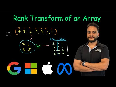 Rank Transform of an Array | Leetcode 1331