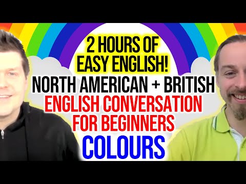 Colours 🌈 Easy Beginner English Listening with North American + British English Comprehensible Input