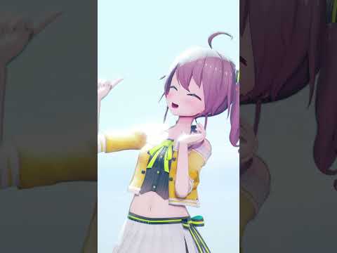 【MMDホロライブ】#あくあ色ぱれっと【夏色まつり/NatsuiroMatsuri】#shorts #short