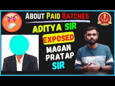 Aditya Sir Exposed Magan Sir's Funwill Paid Contents || Rank-1 Controversy ||#ssccgl