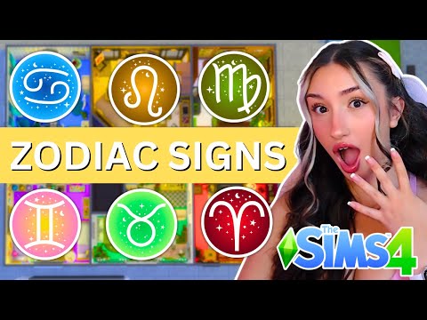 Every Rooms a Different ZODIAC SIGN in The Sims 4