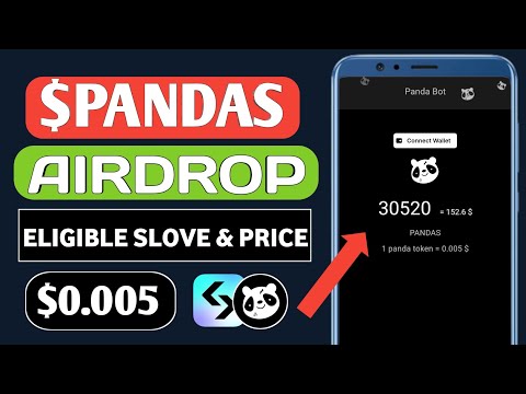 Pandas Airdrop Eligible Slove | Paws Airdrop Listing Date | $PANDAS Token Price | Paws New Update