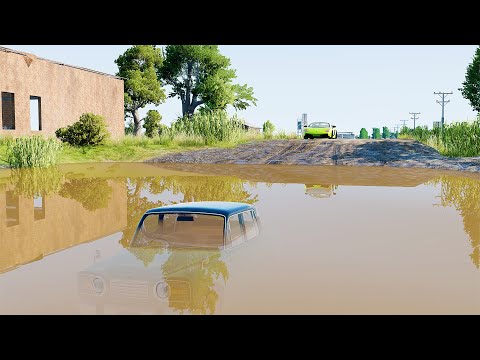 Mobil vs Deep Water #17 - BeamNG Drive